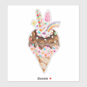 Sticker Regenboogijs
