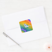 Sticker regenboogkat (Envelop)