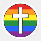 Sticker regenboogkruis (Voorkant)