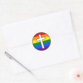 Sticker regenboogkruis (Envelop)