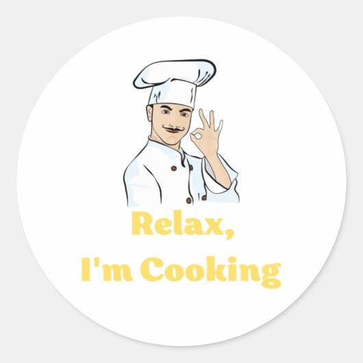 Sticker Relax, I'm Cooking (Voorkant)