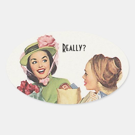 Sticker  Retro Buurtvriend Echt? (Voorkant)