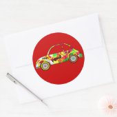 Sticker Retro Liefde Vrede Retro 60's 70's Auto (Envelop)