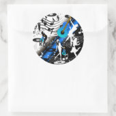 Sticker Retro Rock 'n' Roll Music Rocks Me (Tas)