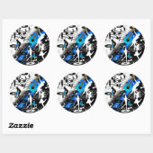 Sticker Retro Rock 'N' Roll Muziek Doet Me Wankele (Vel)