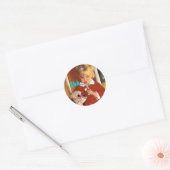 Sticker... Retro Secret Surprise Party Seals Ronde Sticker (Envelop)