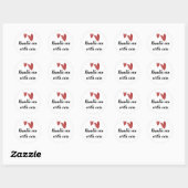 Sticker Rode Harten - Behandel Met Zorg, Breekbaar (Vel)