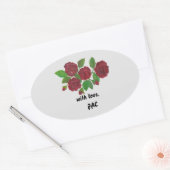 sticker rode rozen (Envelop)