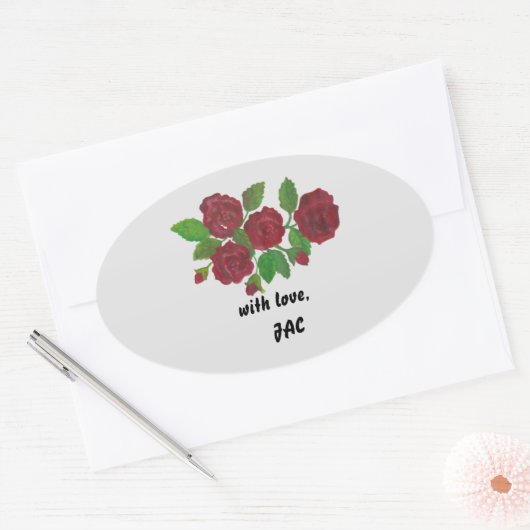 sticker rode rozen (Envelop)
