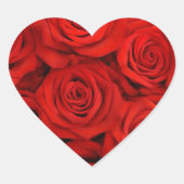 Sticker-rode rozen hart sticker (Voorkant)
