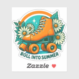 sticker "Roll Into Summer"