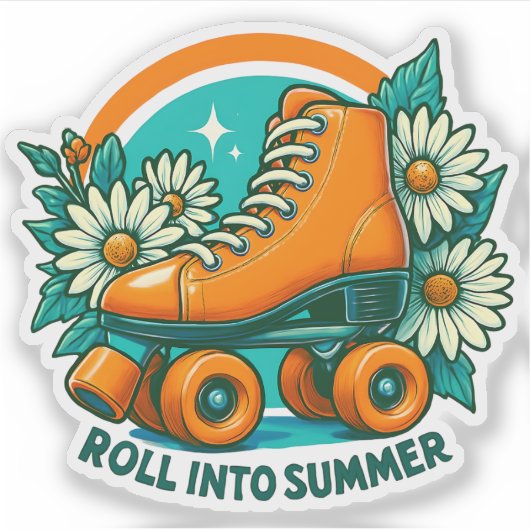sticker "Roll Into Summer" (Voorkant)