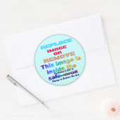 Sticker Rond Alle maten (Envelop)
