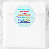 Sticker Rond Alle maten (Tas)