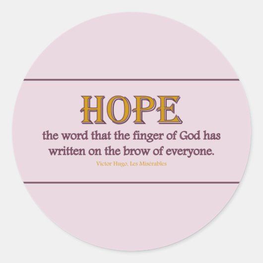 Sticker Rond: Hoop (Voorkant)