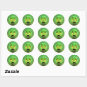 Sticker Rond Zombiemoji (Vel)