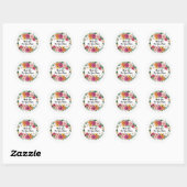 sticker Ronde Dank u voor uw bestelling (Vel)