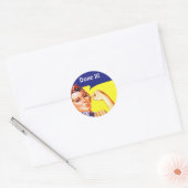 Sticker  Rosie de Riveter heeft het gedaan! Of? (Envelop)