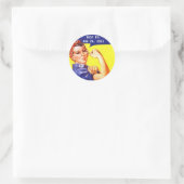 Sticker Rosie De Riveter Inblikken BEST BY (Tas)