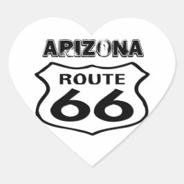 Sticker route 66 versleten staat Arizona hart