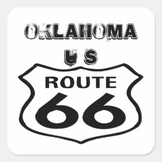 Sticker Route 66 Worn State Oklahoma US