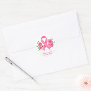 Sticker-roze lint ronde sticker