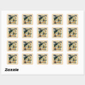 Sticker - Rozen met rozengeel in gezicht (Vel)