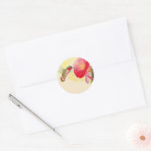 Sticker Ruby Throated Hummingbird @ Flowers Garden (Envelop)