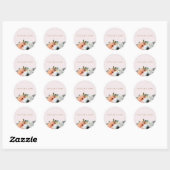 Sticker  Rustic Peach Engagement Party (Vel)