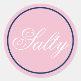 sticker "Salty" Wedding - Blush Pink/Navy