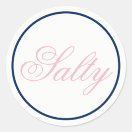 sticker "Salty" Wedding - Blush Pink/Navy