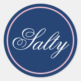 sticker "Salty" Wedding - Blush Pink/Navy
