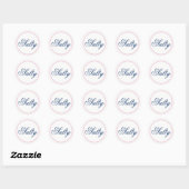 sticker "Salty" Wedding - Blush Pink/Navy (Vel)