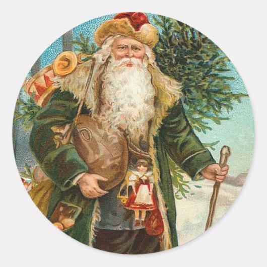 sticker Santa Claus (Voorkant)