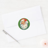 Sticker Santa Claus Round (Envelop)