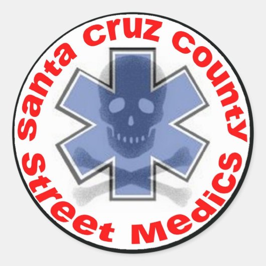 Sticker - Santa Cruz County Street Medics (Voorkant)