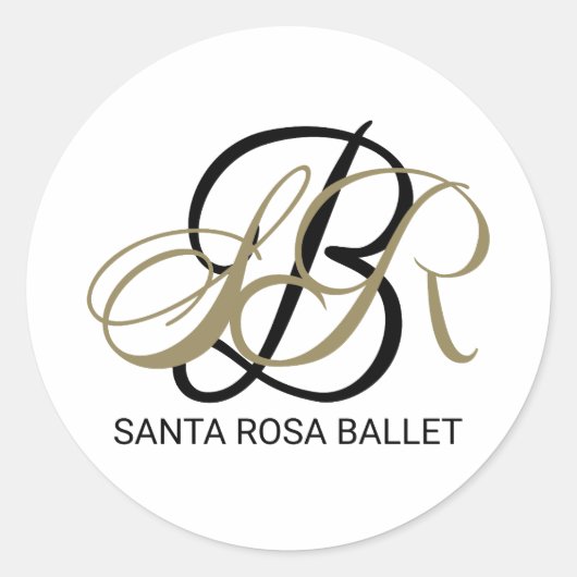 Sticker Santa Rosa Ballet Handtekening (Voorkant)