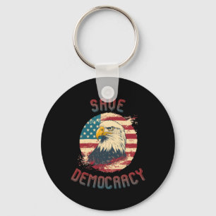 Sticker Save Democracy 1 Sleutelhanger