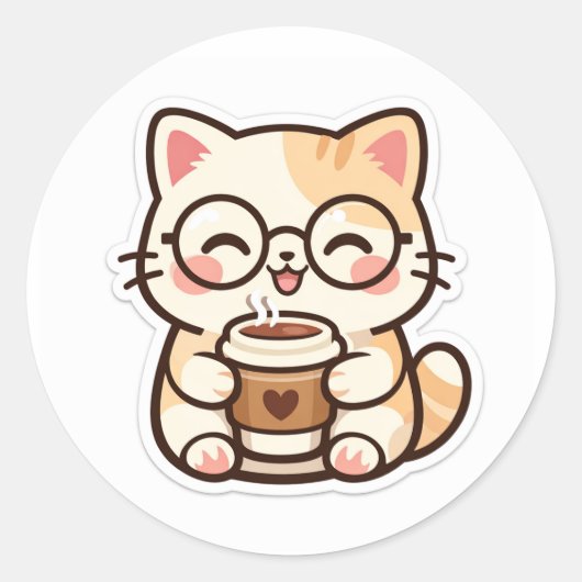 Sticker Schattig Kawa (Voorkant)