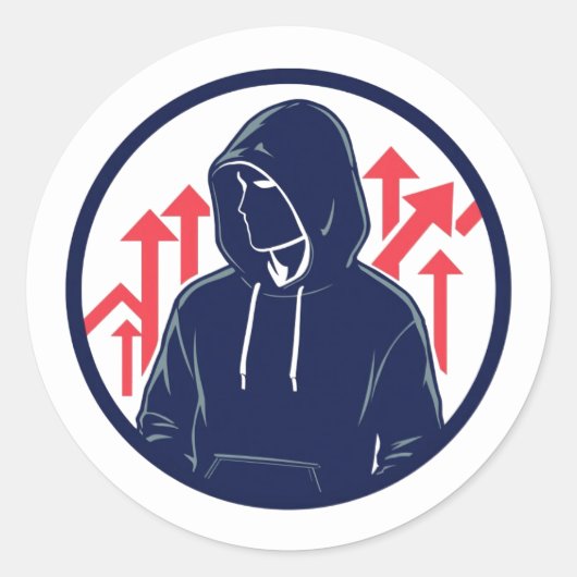 Sticker Scherpe Handelshand (Voorkant)