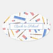 Sticker schoolvoorraadpatroon (Voorkant)