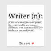 Sticker Schrijverdefinitie (Vel)