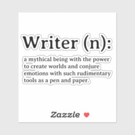 Sticker Schrijverdefinitie