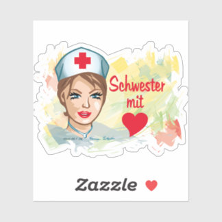 Sticker - Schwester mit Herz