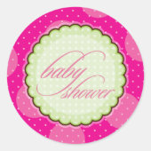 STICKER / SEAL :: baby shower - helder (Voorkant)