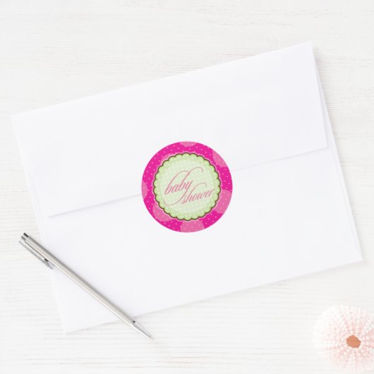 STICKER / SEAL :: baby shower - helder (Envelop)