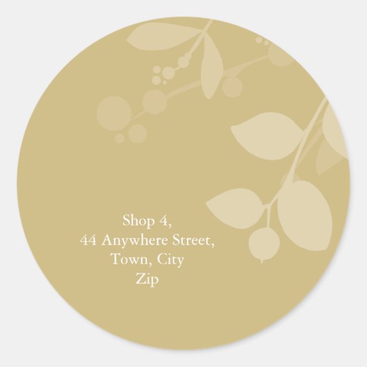 STICKER SEAL :: Gom gebladerte 5 (Voorkant)