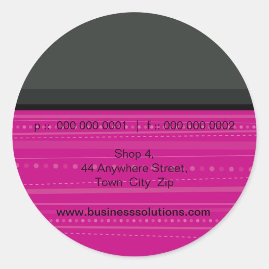 STICKER SEAL :: lineair 6 (Voorkant)