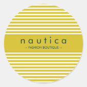 STICKER SEAL :: nautische gestreepte 16 (Voorkant)