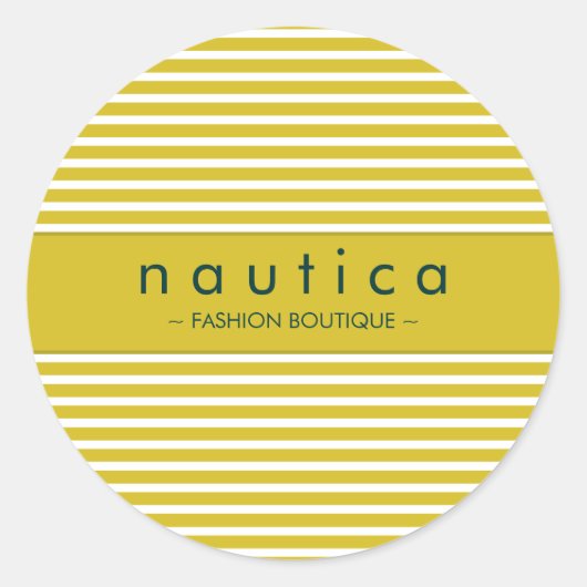 STICKER SEAL :: nautische gestreepte 16 (Voorkant)